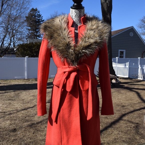 Tracy Reese Jackets & Blazers - Anthropologie Tracy Reese Orange Faux Fur Coat Tracy Reese Jackets & Blazers - Anthropologie Tracy Reese Orange Faux Fur Coat